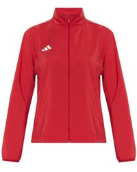 adidas - Fitness ,Rood ,Leer Adizero Essentials Jacket - Lyst