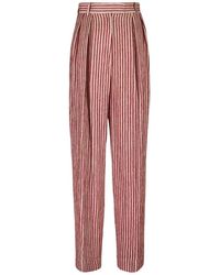 La DoubleJ - Broeken ,Veelkleurig ,Linnen Brooklyn Color Block Linnen Corduroy Broek - Lyst
