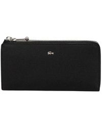 Lacoste - Accessoires ,Zwart ,Daily City Zip Wallet - Lyst