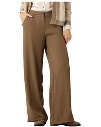 Summum - Broeken ,Bruin ,Groene Fluid Cargo Broek - Lyst