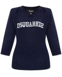 DSquared² - T-Shirt Met Logoprint - Lyst