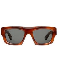 Gucci - Accessoires ,Bruin ,Gg 1926S Zonnebril - Lyst