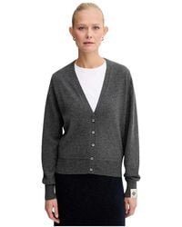 Bally - Truien & Vesten ,Grijs ,Kasjmier Cashmere Cardigan - Lyst