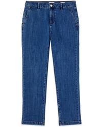Oltre - Jeans ,Blauw ,Katoen Chino Jeans - Lyst