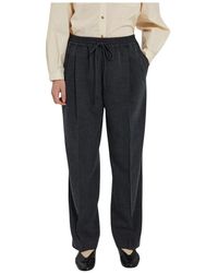 NORR - Lässige hose mit kordelzug und elastischem bund - Lyst