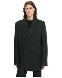 1989 STUDIO - Jassen ,Groen ,Groene Double-Breasted Jas - Lyst