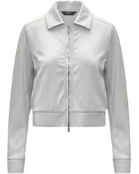 K-Way - Jassen ,Wit ,Leer Isy Sl Spacer Fleece Jacket - Lyst