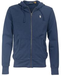 Polo Ralph Lauren - Hoodies & Sweatvesten ,Blauw ,Katoen Zip-Through - Lyst