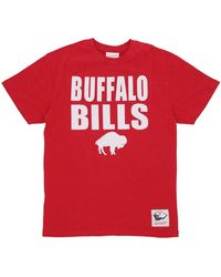 Mitchell & Ness - Tops ,Rood ,Katoen Buffalo Bills Nfl Tee Legendary Slub - Lyst