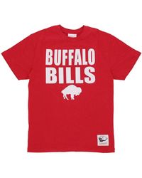 Mitchell & Ness - Tops ,Rood ,Katoen Buffalo Bills Nfl Tee Legendary Slub - Lyst