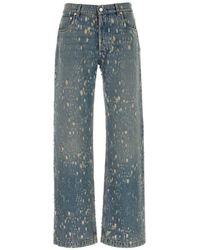 McQueen - Jeans ,Blauw ,Denim Wide Jeans - Lyst