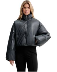 Nanushka - Jassen ,Blauw ,Leer Lilima Jacket - Lyst