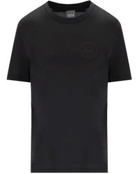 Max Mara - Gattoni Logo Katoenen T-Shirt Zwart - Lyst