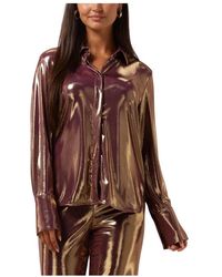 Amaya Amsterdam - Overhemden ,Paars ,Paarse Nora Blouse Damesmode - Lyst