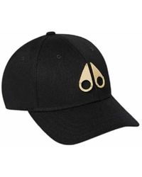 Moose Knuckles - Schwarze logo icon kappe stilvoll - Lyst