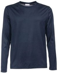 Xacus - Langarm Baumwoll-Jersey T-Shirt - Lyst