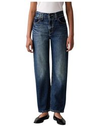 Levi's - Jeans ,Blauw ,Katoen Easy Dad Jeans - Lyst