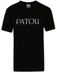 Patou - Camiseta essential negra - Lyst