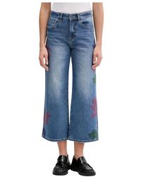 Desigual - Botani Culotte Jeans - Lyst