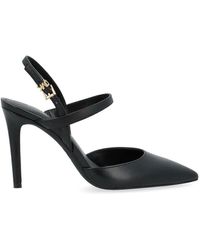 Michael Kors - Schwarze leder ava flex high heel sandale - Lyst