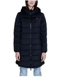 Guess - Jassen ,Zwart ,Polyester Winter Donsjas Voor Vrouwen - Lyst