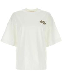 McQueen - Tops ,Wit ,Oversized T-Shirt - Lyst
