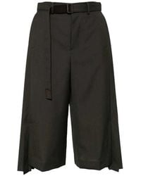 Sacai - Cropped Trousers - Lyst