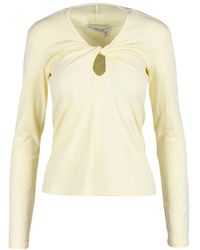 Proenza Schouler - Camiseta De Algodón Y Elastano, Mujer, Talla - Lyst