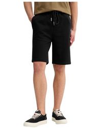 Iceberg - Korte Broeken ,Zwart ,Katoen Casual Shorts - Lyst
