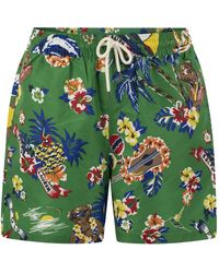 Ralph Lauren - Polo traveler polo bear beach boxer shorts - Lyst