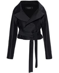 DSquared² - Jassen ,Zwart ,Wol Wollen Blazer - Lyst