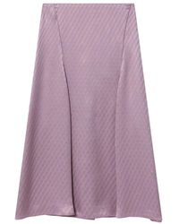 Fendi - Langer Rock Mit Einzigartigem Design - Lyst