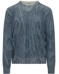 Etro - Round-Neck Knitwear - Lyst
