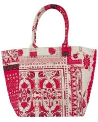 Isabel Marant - Rode Katoenen Shopper Tas - Lyst