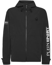 Philipp Plein - Fitness ,Zwart ,Nylon Windbreaker Scratch - Lyst