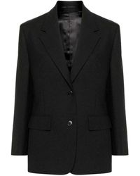 Prada - Blazer De Lana Negro Elegante Estiloso, Mujer, Talla - Lyst