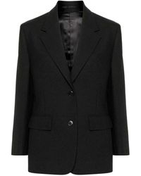 Prada - Blazer De Lana Negro Elegante Estiloso, Mujer, Talla - Lyst