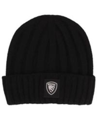 Blauer - Accessoires ,Zwart ,Wol Zwarte Logo Voorkant Wollen Hoed - Lyst