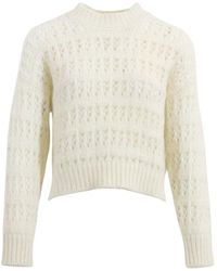 Peserico - Rundhals strickpullover - Lyst