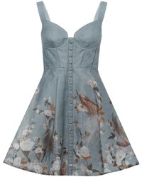 Zimmermann - Momentum Corded Mini-Jurk - Lyst