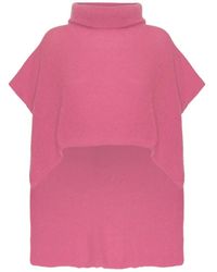 American Dreams - Poncho rosa senza maniche con collo alto - Lyst