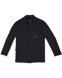 Grifoni - Jassen ,Blauw ,Polyester Polyester Jassen En Blazers Dubbel-Borst - Lyst