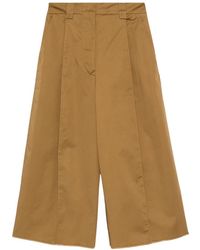 Thelatest - Cropped Trousers - Lyst