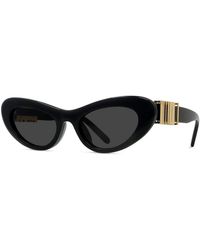 Loewe - Lw40156U Slanke Cat-Eye Zonnebril - Lyst