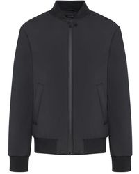 Low Brand - Jassen ,Zwart ,Polyester Ribgebreide Bomberjack - Lyst