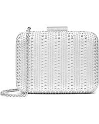 Kazar - Elegante Silberne Strass Clutch Tasche - Lyst