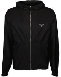 Prada - Jassen ,Zwart ,Nylon Re-Nylon Jacket - Lyst