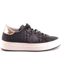 Philippe Model - Schoenen ,Zwart ,Zwarte Leren Sneakers Voor Vrouwen - Lyst
