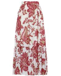 Etro - Rokken ,Veelkleurig ,Leer Geplooide Shorts Met Achterzakken - Lyst
