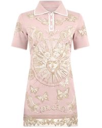 Philipp Plein - Kleedjes ,Roze ,Polo Mini Jurk Butterfly Tattoo - Lyst